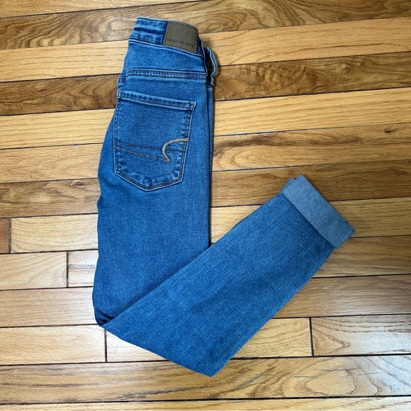 American Eagle next level stretch super hi rise jegging jeans 2 regular - Picture 3 of 9